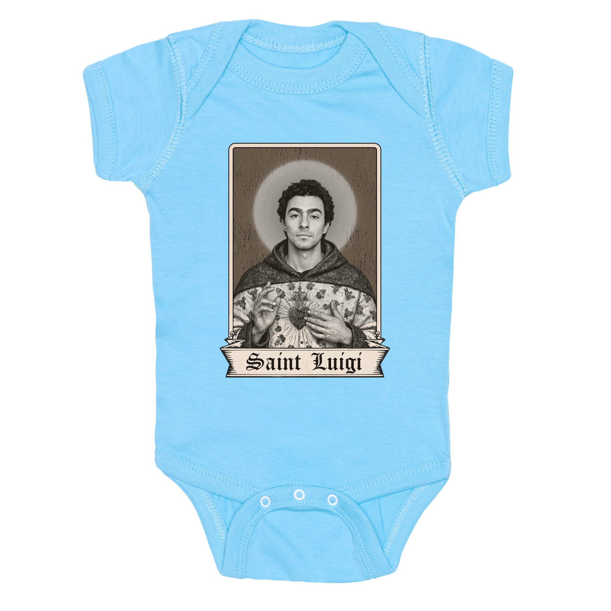 St Luigi Mangione Baby One-Piece